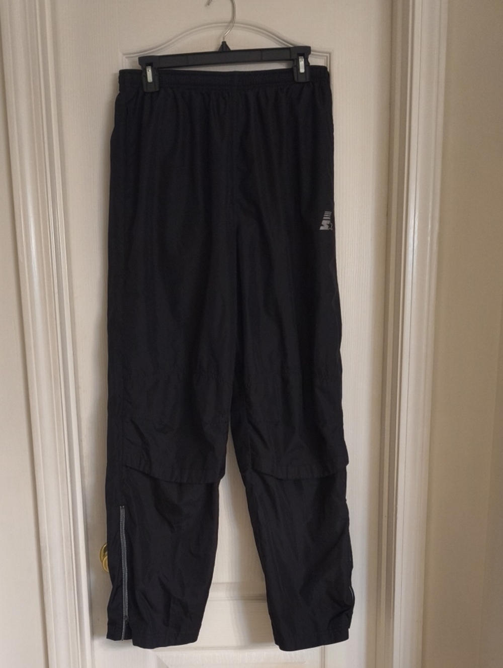 STARTER Black Track pants with Zip Ankles